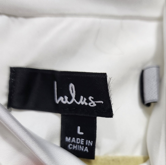 Lulus Stunning Promise White Satin Asymmetrical Wide-Leg Jumpsuit L Wedding - Picture 9 of 9